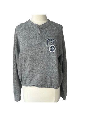 Penn State Snap Sweatshirt Large Gray Tailgate Fanwear NCAA